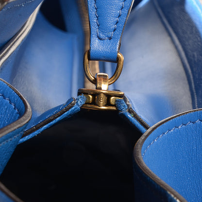 Celine Palmelato Leather Mini Luggage Bag Electric Blue 8 of 9