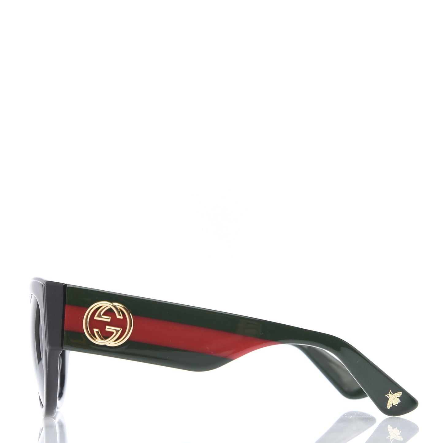 Acetate Oversized Rectangle Frame Web Sunglasses GG3864/S Black