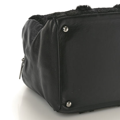 Chanel Lambskin Pony Hair Tote Black 9 of 11