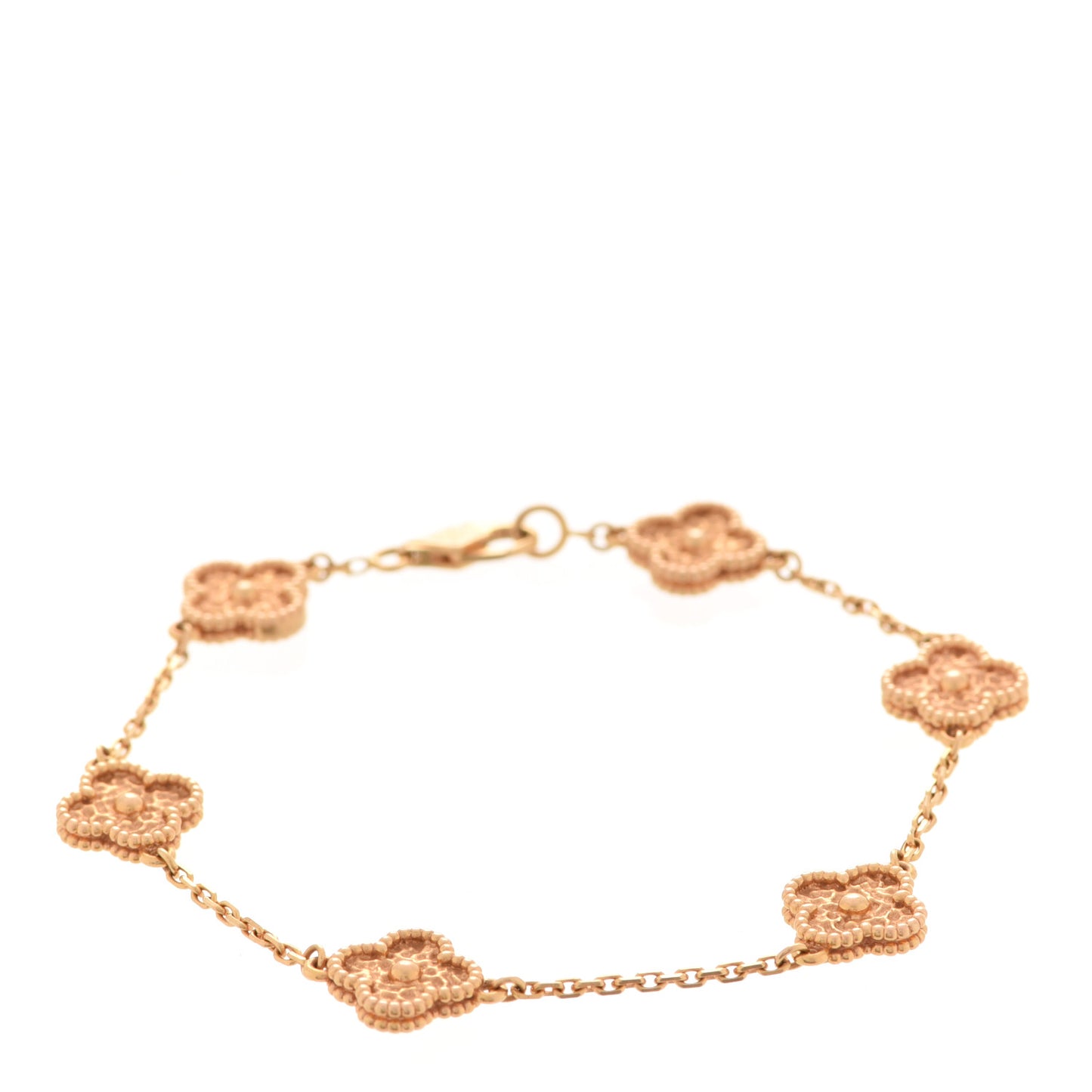 18K Rose Gold 6 Motifs Sweet Alhambra Bracelet