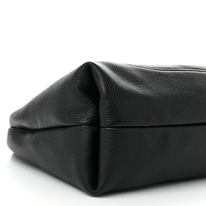 Gucci Grained Calfskin Softbit Maxi Shoulder Bag Black 9 of 10
