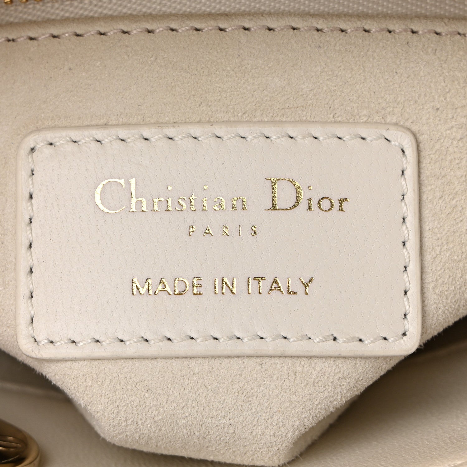 Christian Dior Lambskin Cannage Mini Lady Dior Latte 6 of 10