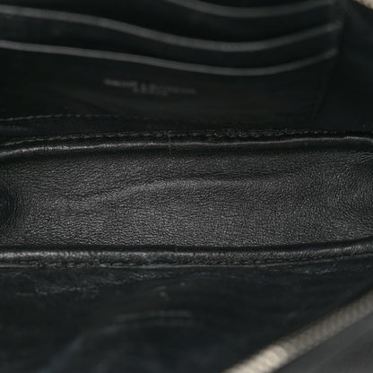 Saint Laurent Grain De Poudre Matelasse Monogram Mini Lou Camera Bag Black 5 of 13