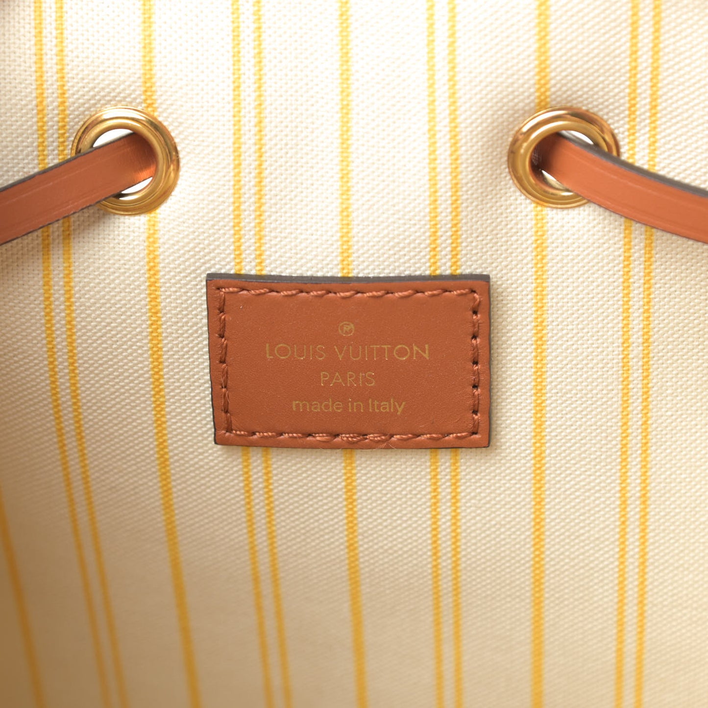 Raffia Calfskin Monogram Neonoe MM Tan