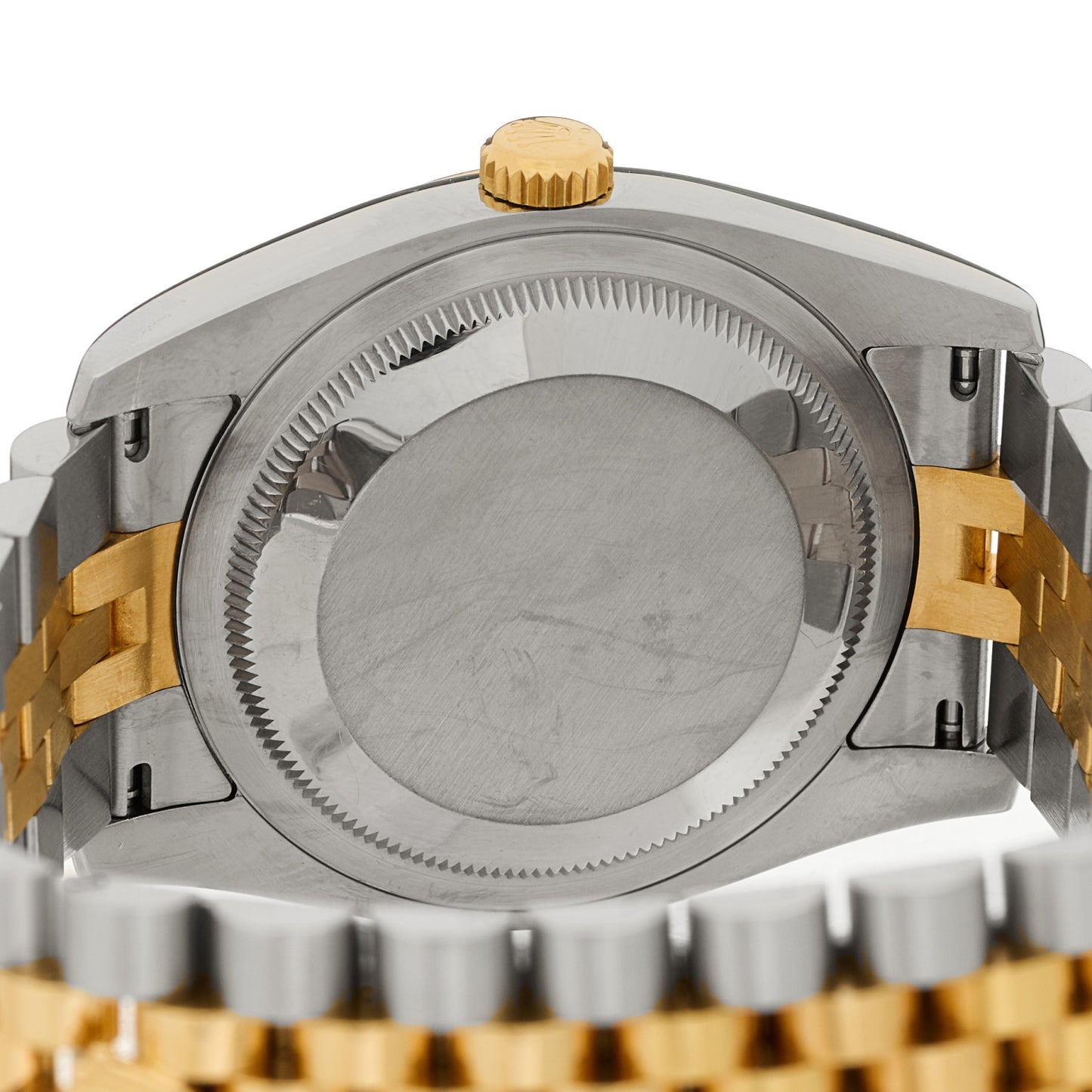 Stainless Steel 18K Yellow Gold Diamond 36mm Oyster Perpetual Datejust Watch Champagne 116233