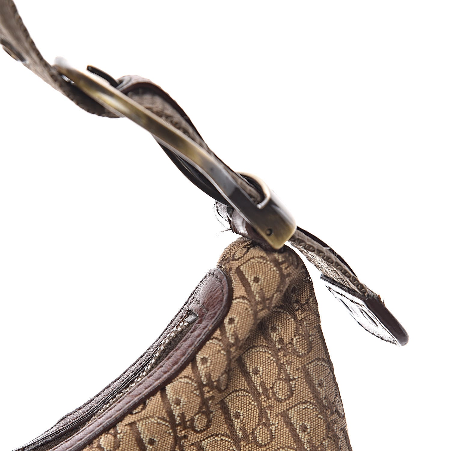 Christian Dior Monogram Buckle Hobo Beige 11 of 11
