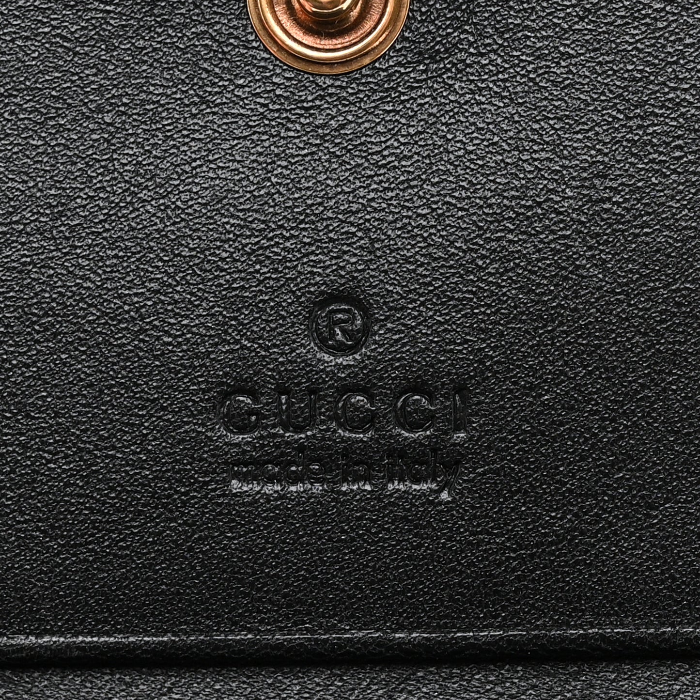 Calfskin Matelasse GG Marmont Card Case Wallet Black