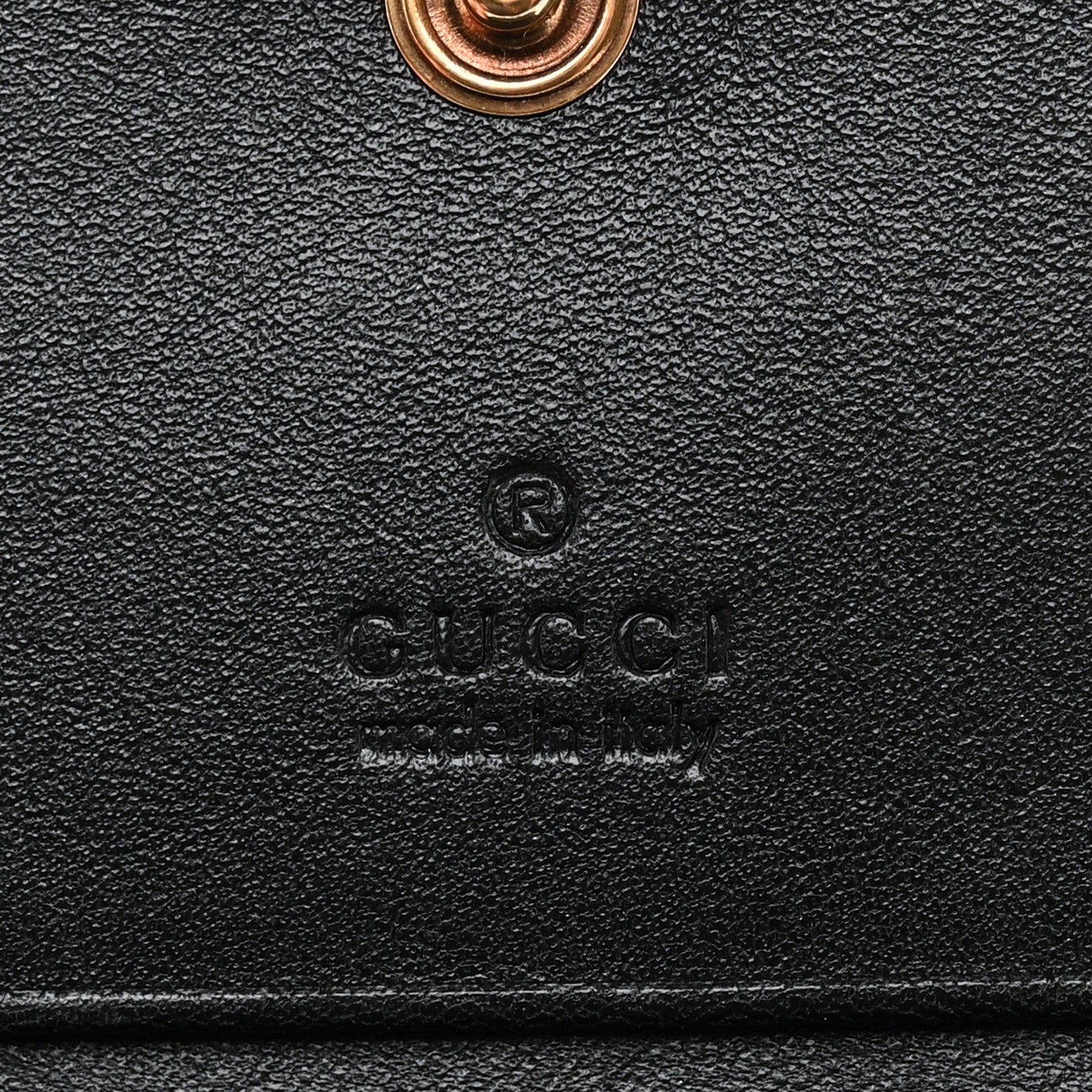 Gucci Calfskin Matelasse GG Marmont Card Case Wallet Black 5 of 10