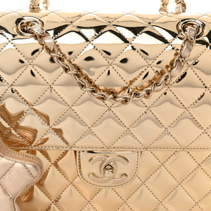 Chanel Mirror Calfskin Metallic Calfskin Quilted Hollywood Boulevard Backpack With Coin Purse Gold 9 of 11