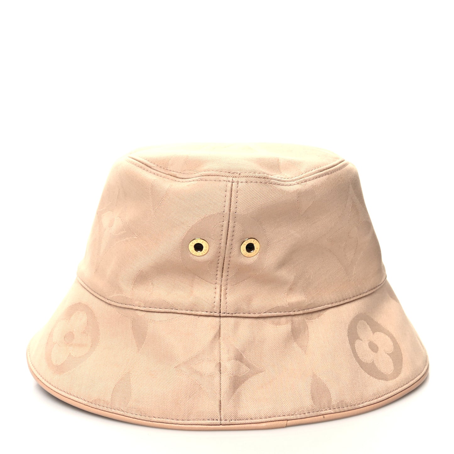 Monogram Flower Tile Hat Beige
