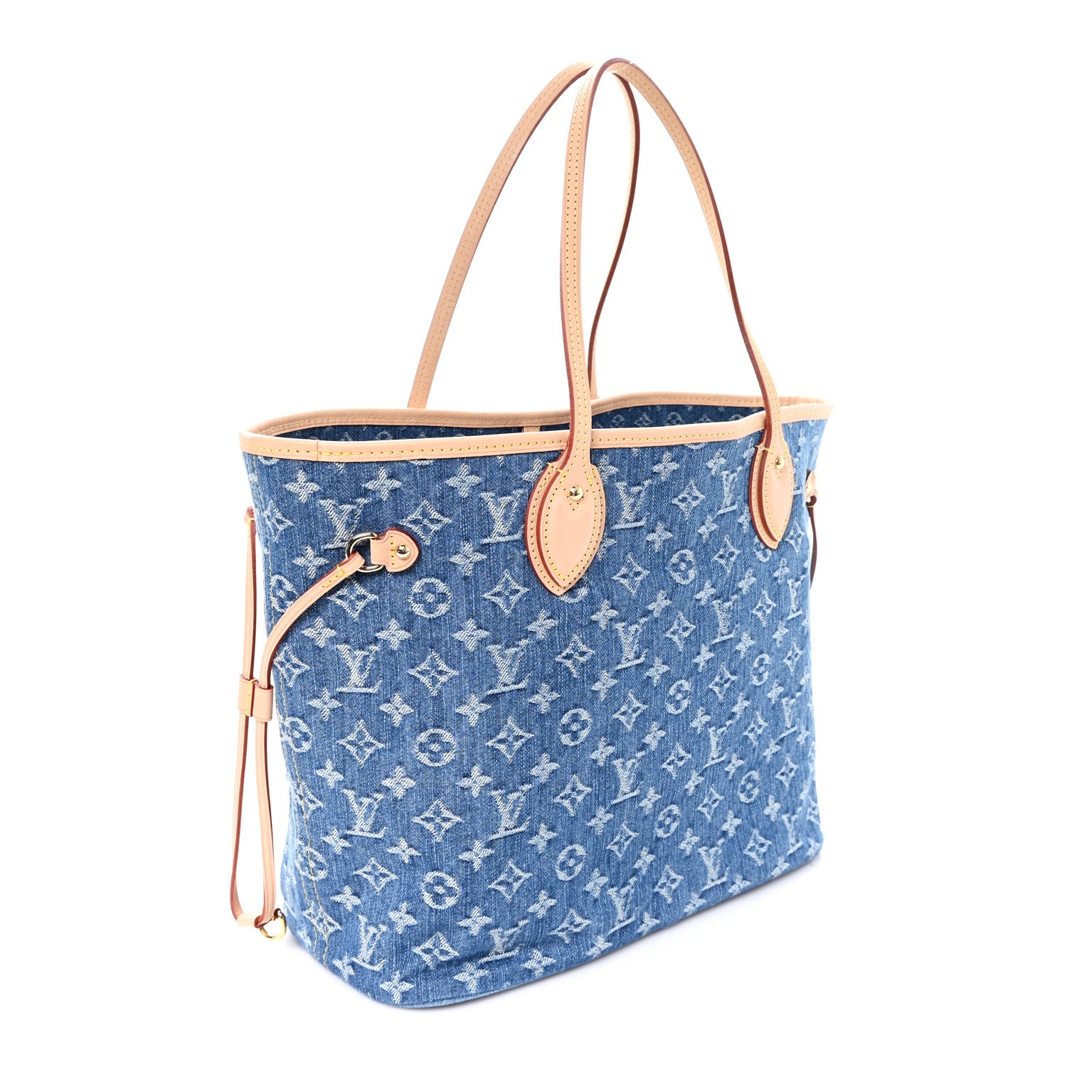 Louis Vuitton Monogram Denim Neo Neverfull MM Blue MM Blue 4 of 10