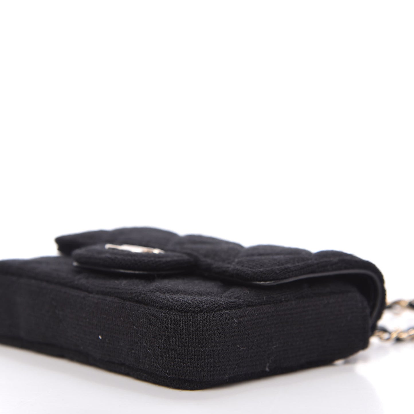 Jersey Quilted Belt Bag Black