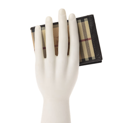 Burberry Haymarket Check Bi-Fold Wallet Chocolate 2 of 10