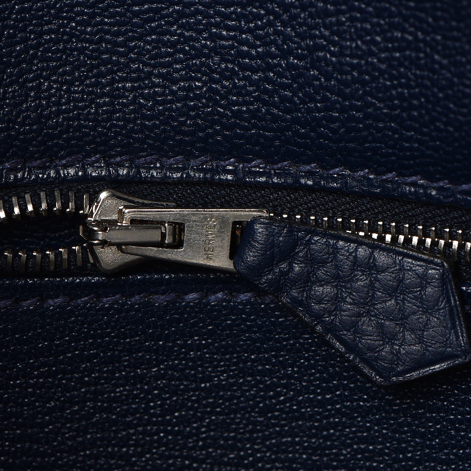 Hermes Taurillon Clemence Birkin 40 Bleu De Prusse 13 of 41