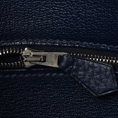Hermes Taurillon Clemence Birkin 40 Bleu De Prusse 13 of 41