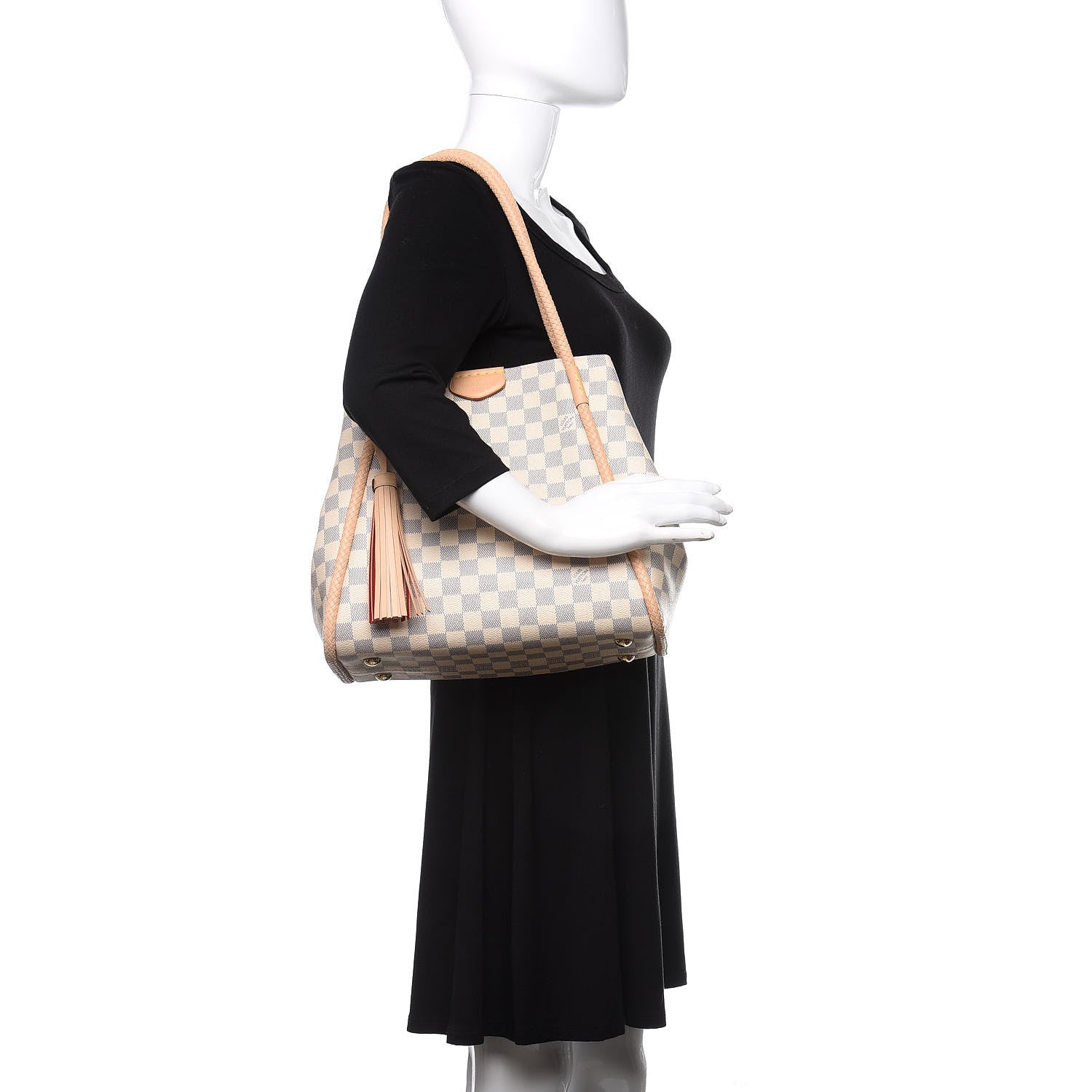 Louis Vuitton Damier Azur Propriano Rose Ballerine 2 of 10