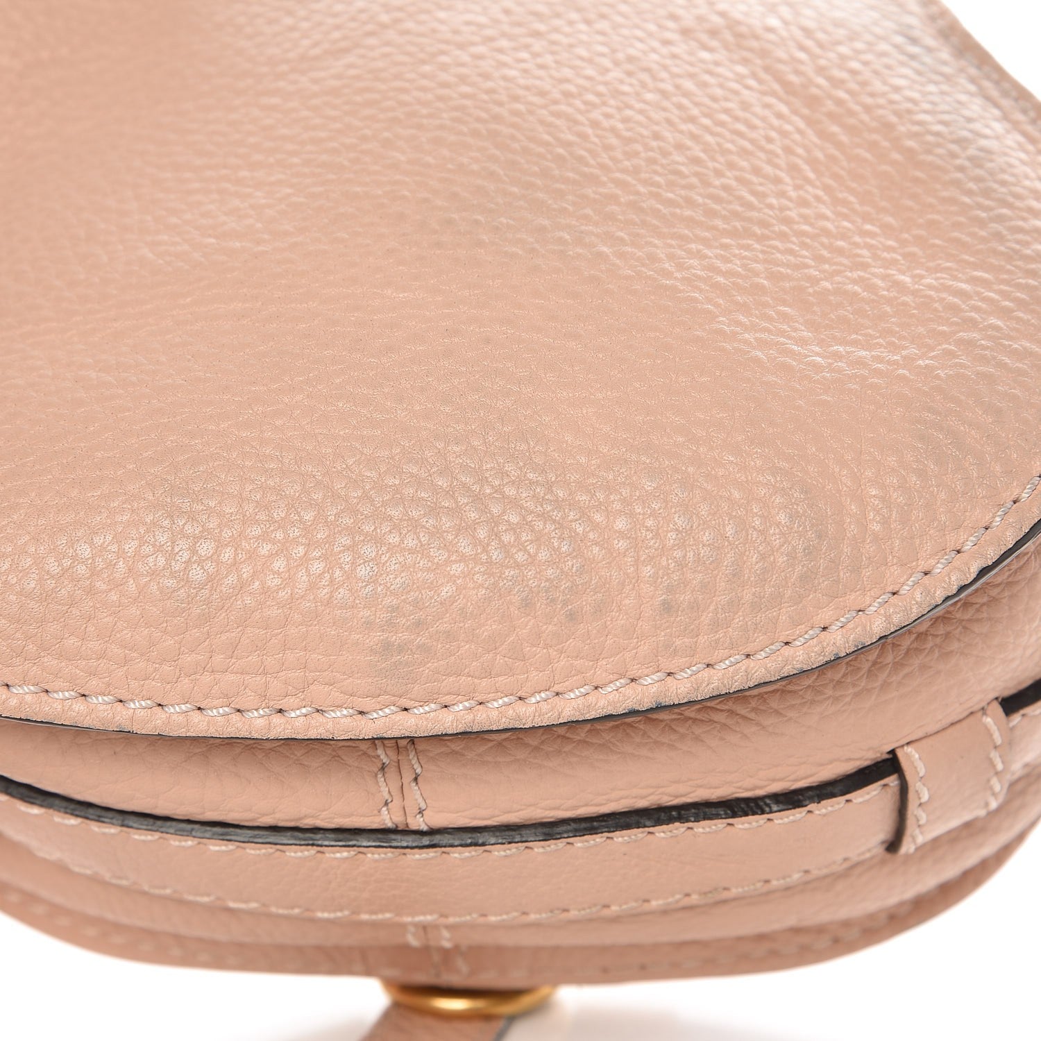 Chloe Calfskin Mini Marcie Round Crossbody Bag Blush Nude 6 of 8