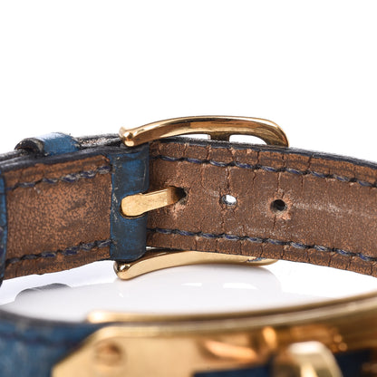 Hermes Stainless Steel Courchevel 20mm Kelly Cadena Quartz Watch Bleu France 6 of 7