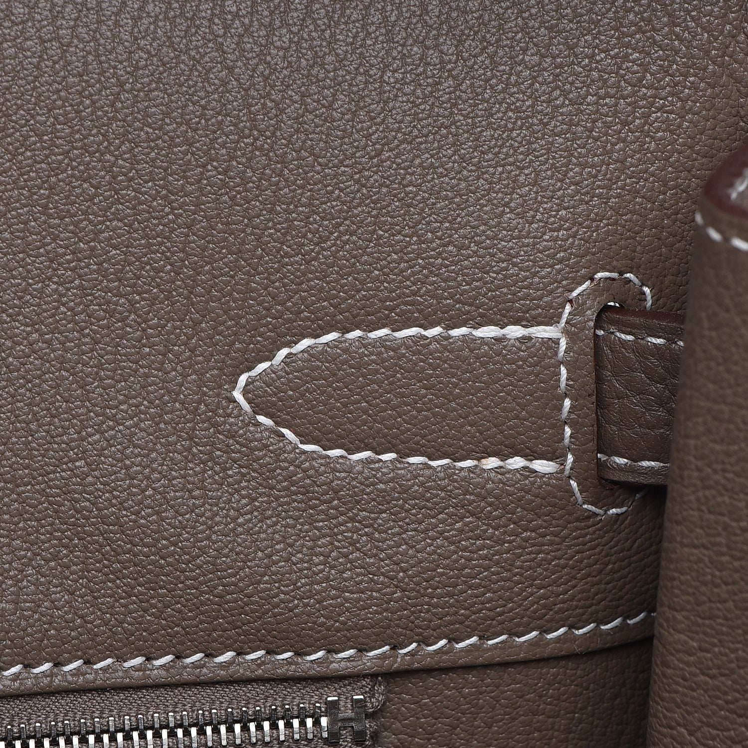 Hermes Taurillon Clemence Birkin 35 Etoupe 11 of 30