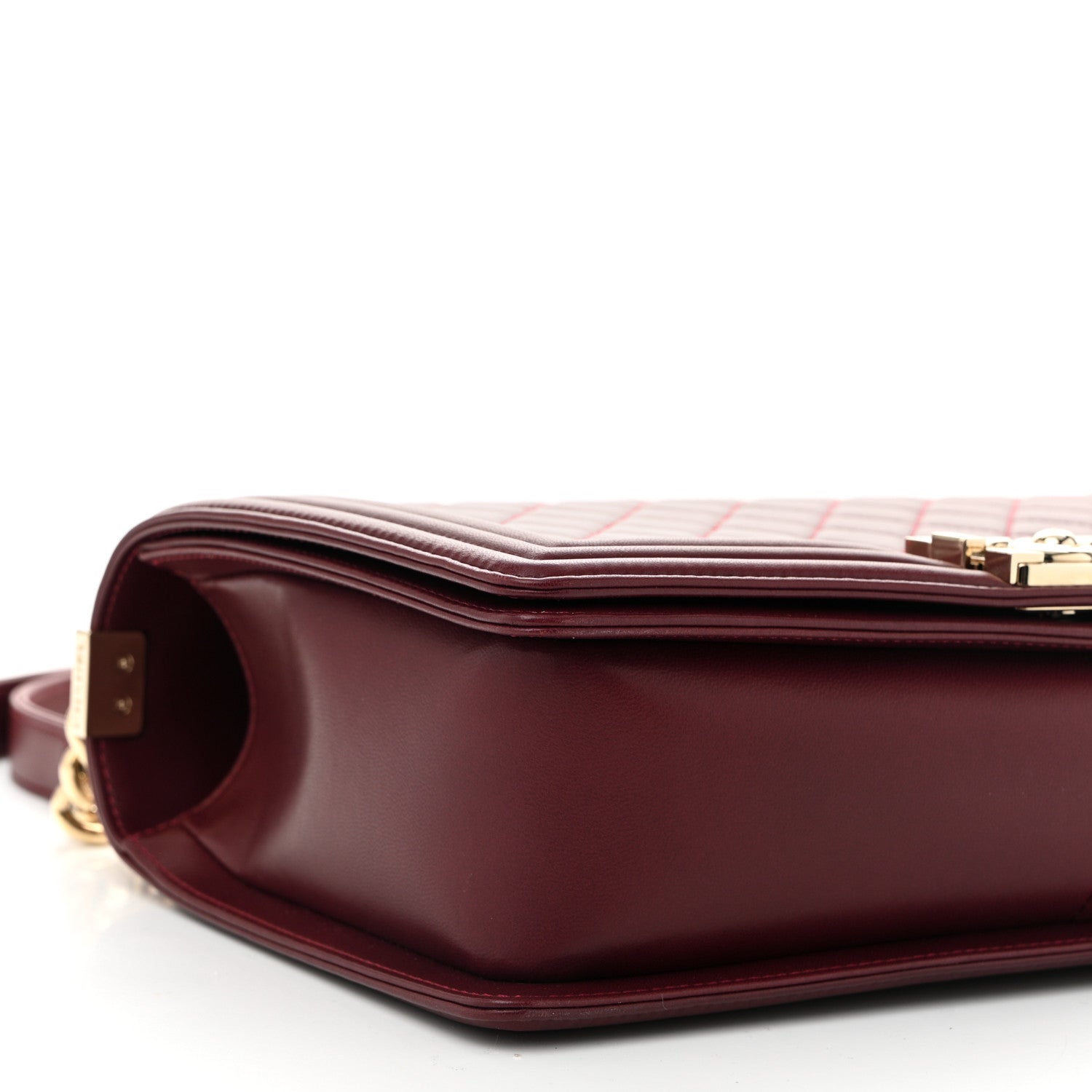 Chanel Lambskin Quilted New Medium Boy Flap Dark Red 9 of 13