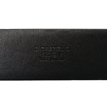 Chanel Lambskin Pearl Crystal CC Belt 90 36 Black 5 of 7
