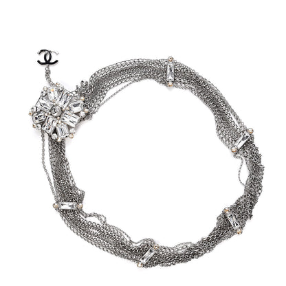 Chanel Crystal CC Multi Strand Chain Belt Silver 3 of 4
