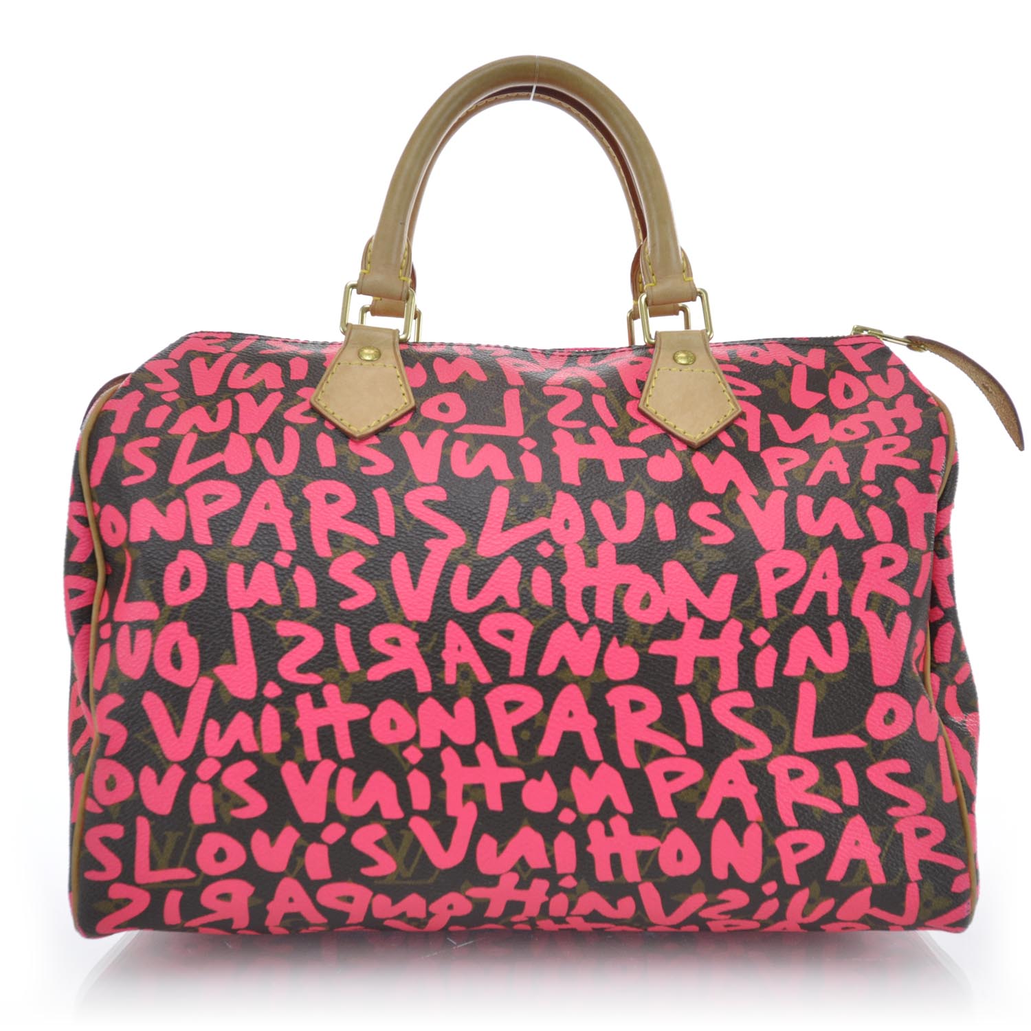 Louis Vuitton Monogram Graffiti Speedy 30 Fuchsia 1 of 11