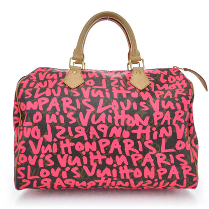 Louis Vuitton Monogram Graffiti Speedy 30 Fuchsia 1 of 11