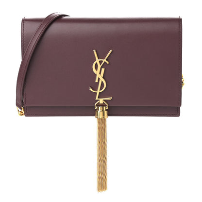 Saint Laurent Smooth Calfskin Classic Monogram Kate Tassel Chain Wallet Palissandre 1 of 8