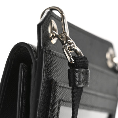 Prada Saffiano Racing Logo Patch Mini Bag Black 15 of 17