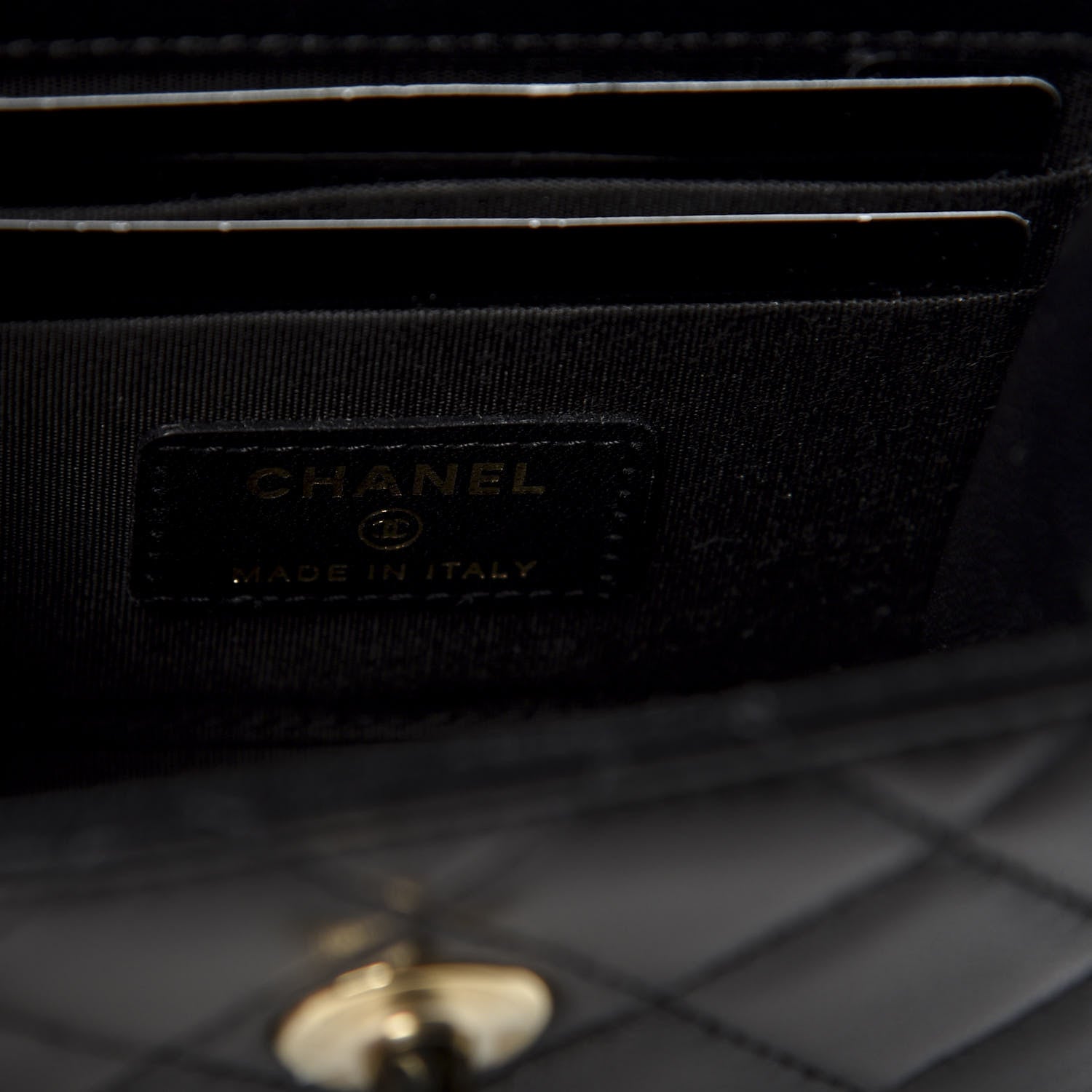 Chanel Lambskin Quilted Mini Trendy CC Chain Wallet Black 7 of 12