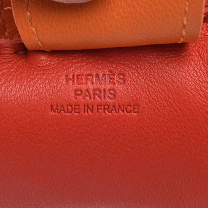 Hermes Milo Lambskin Grigri Rodeo Horse Bag Charm MM Rouge Rose Indien Jaipur Feu 3 of 3