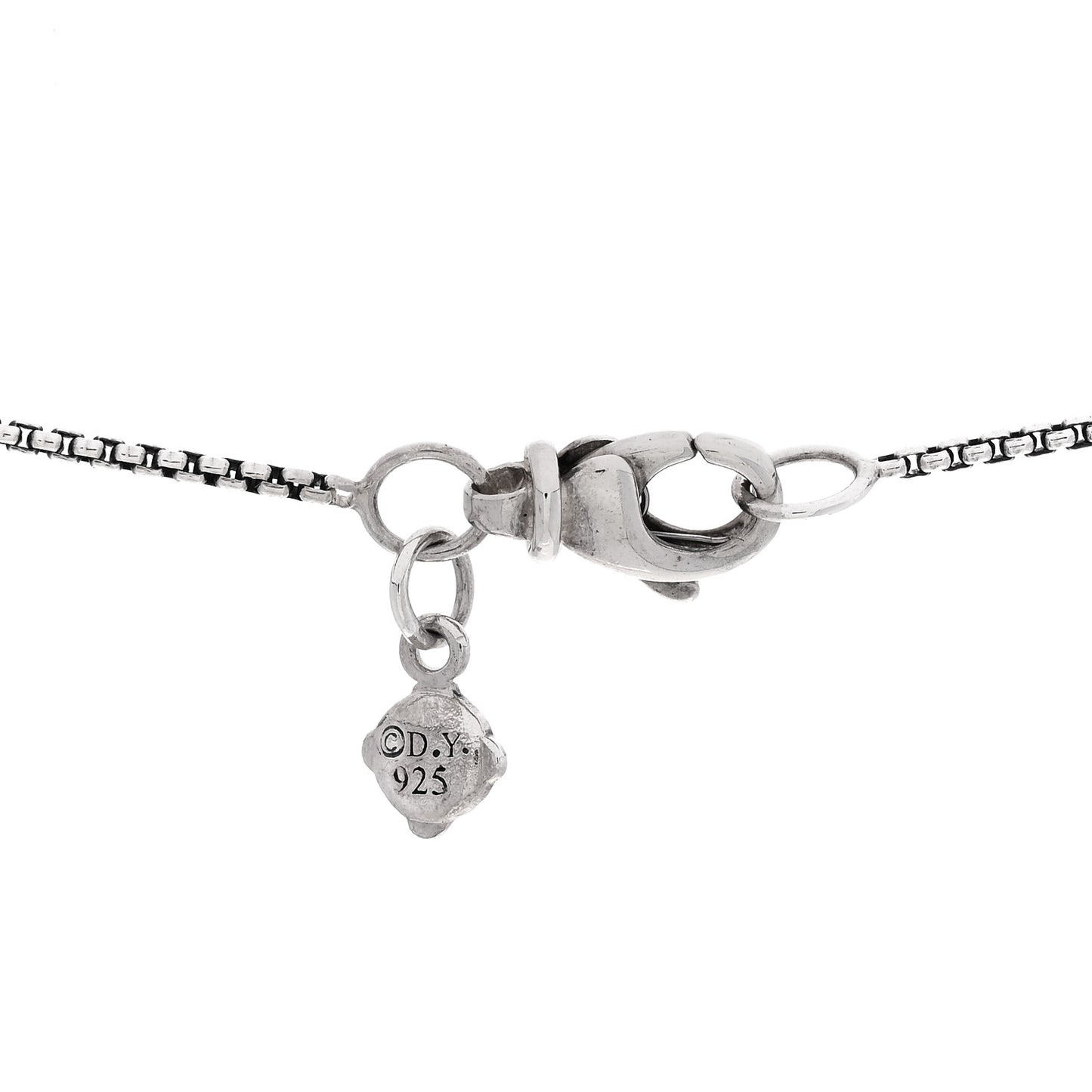 Sterling Silver Diamond Sculpted Cable Disc Necklace