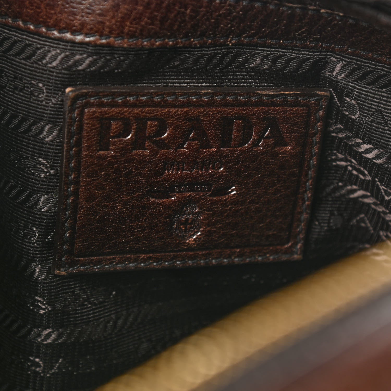 Prada Cervo Large Animalier Satchel Cacao 6 of 10