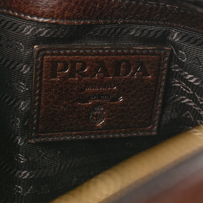 Prada Cervo Large Animalier Satchel Cacao 6 of 10