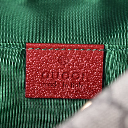 Gucci Soft GG Supreme Monogram Calfskin Small Ophidia Cosmetic Case Beige Ebony Hibiscus Red 6 of 8