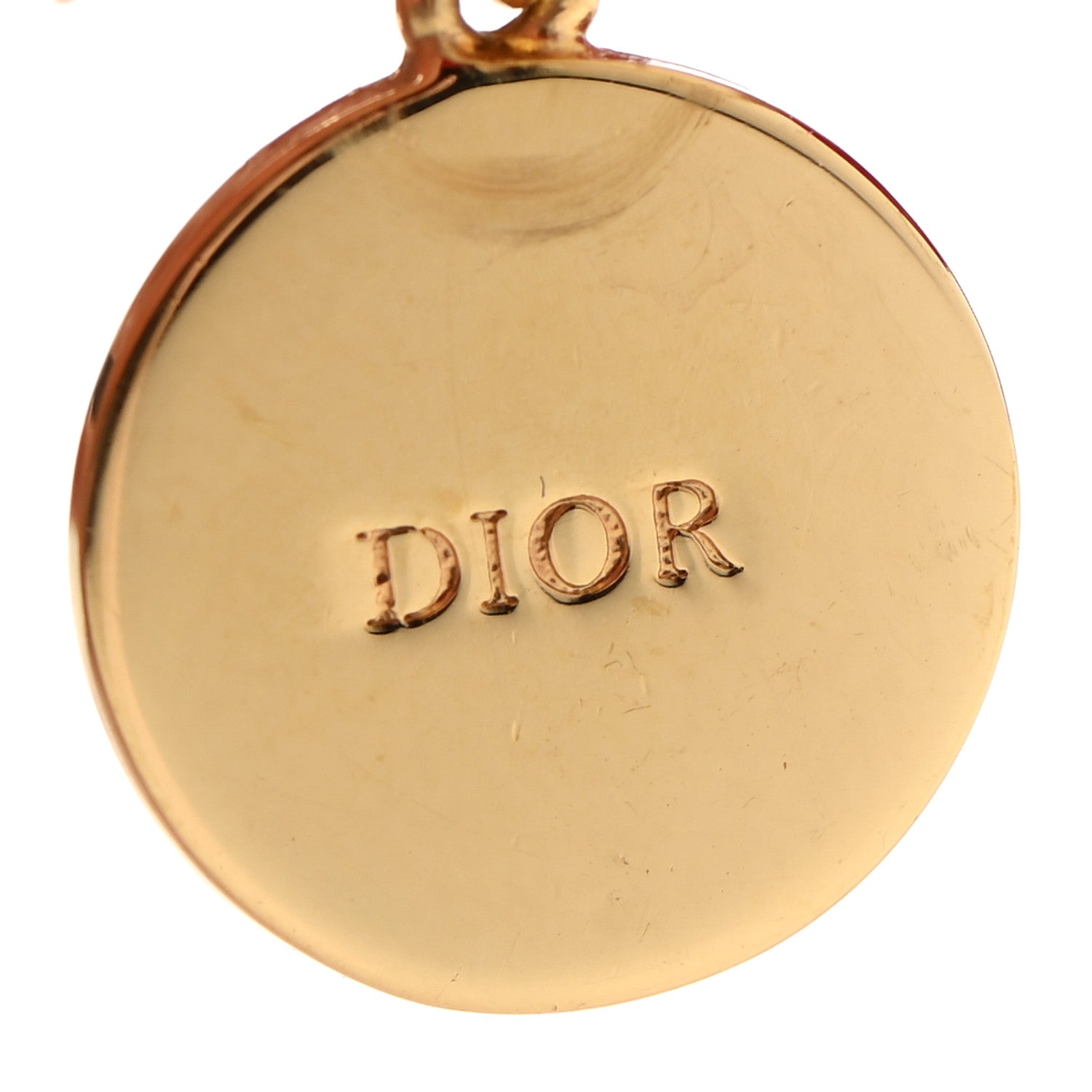 Christian Dior Pearl Logo Tribal Earrings Gold Black 5 of 5