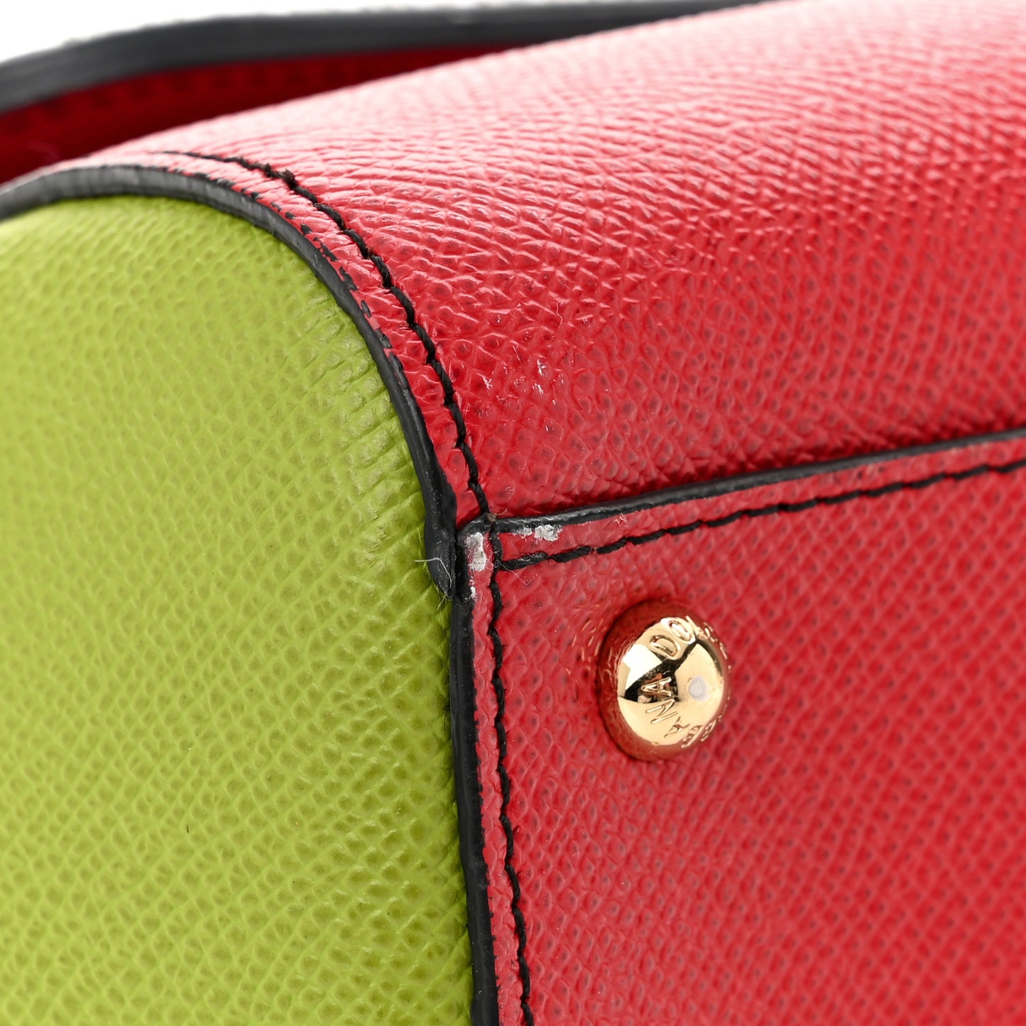 DOLCE GABBANA Calf Hair Leopard Print Miss Sicily Satchel Multicolor