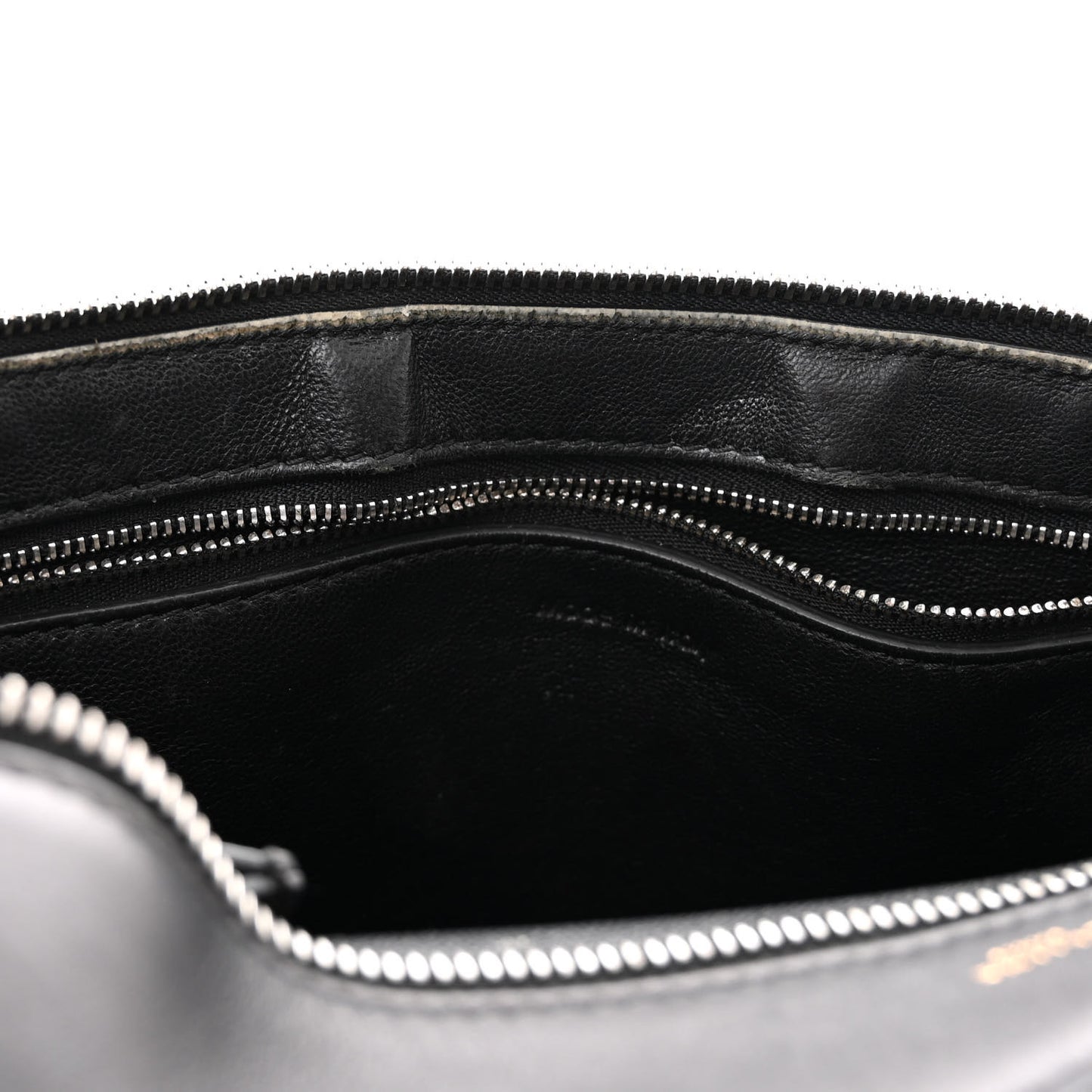 Pony Hair Medium Edge Shoulder Bag Vermillion