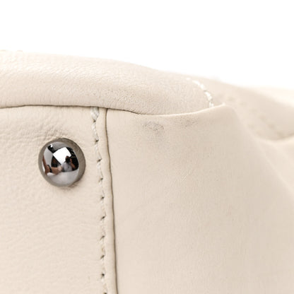 Chanel Calfskin Small Diamond Stitch Tote White 11 of 12