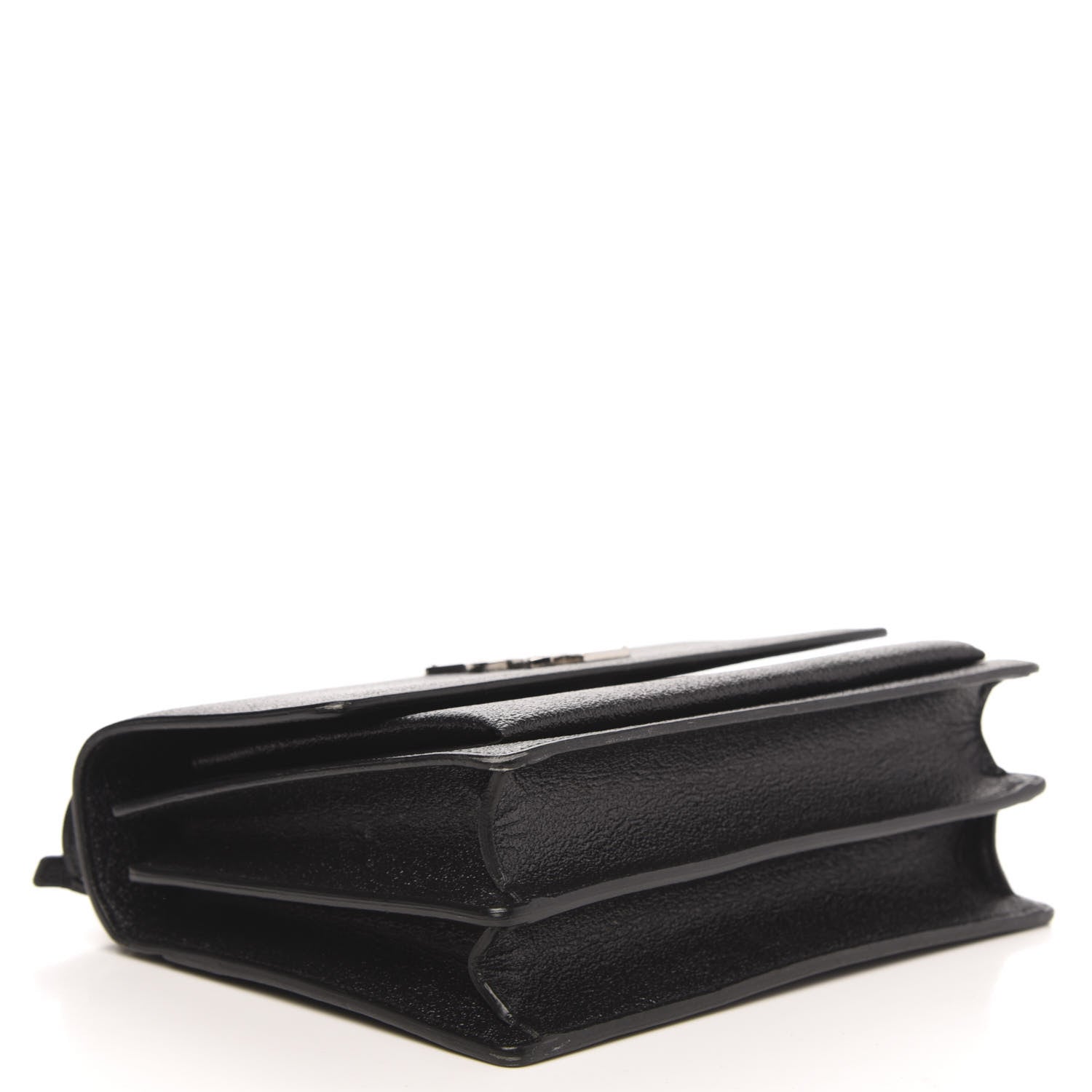 Saint Laurent Grained Calfskin Erosion Medium Monogram Sunset Black 4 of 10