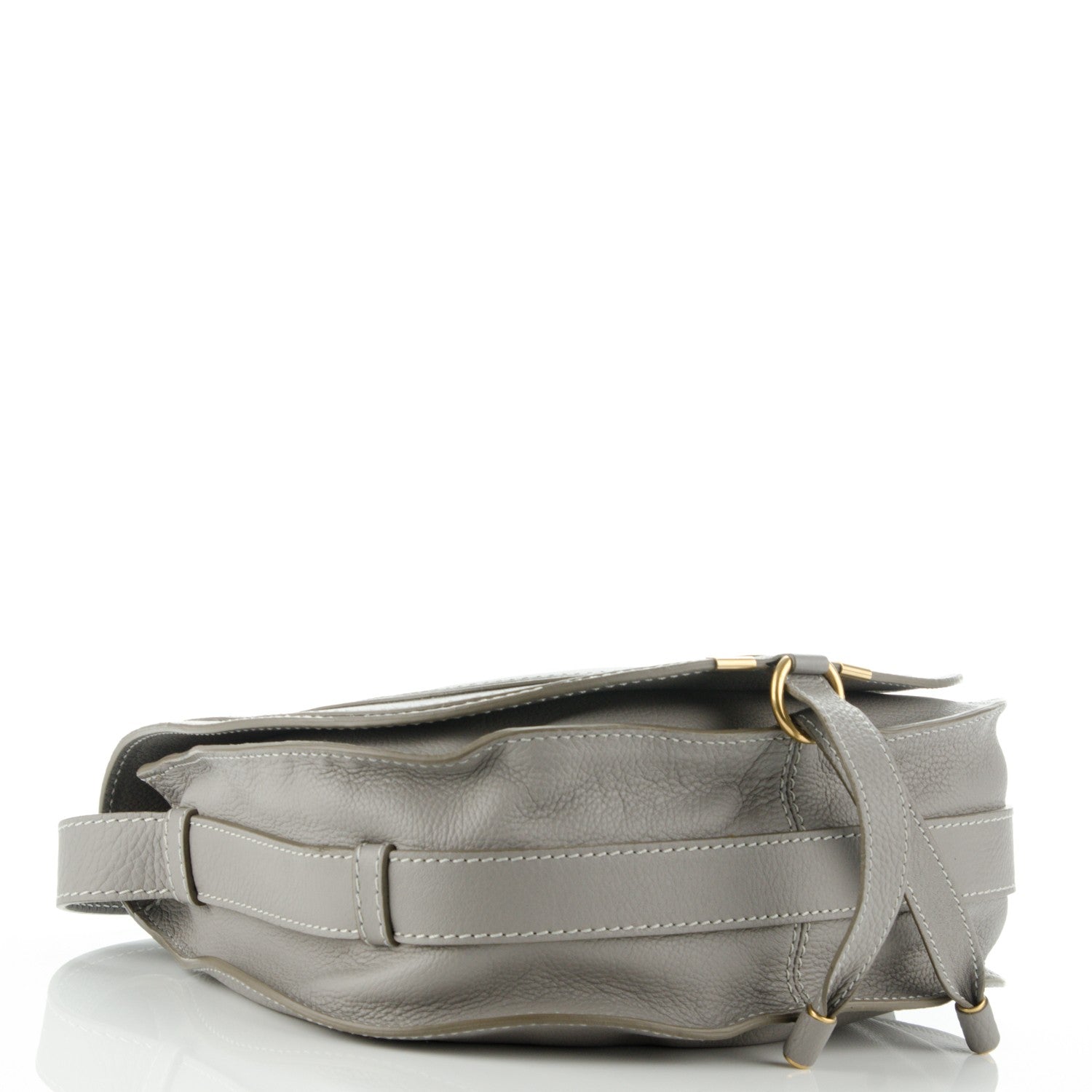Chloe Calfskin Medium Marcie Round Crossbody Bag Cashmere Grey 4 of 10