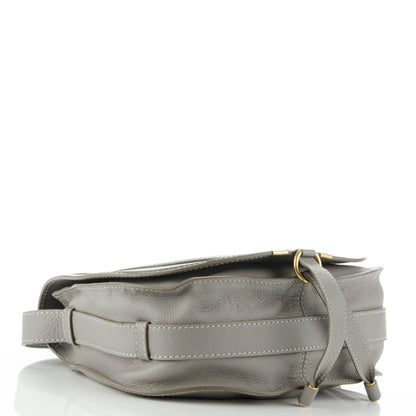 Chloe Calfskin Medium Marcie Round Crossbody Bag Cashmere Grey 4 of 10