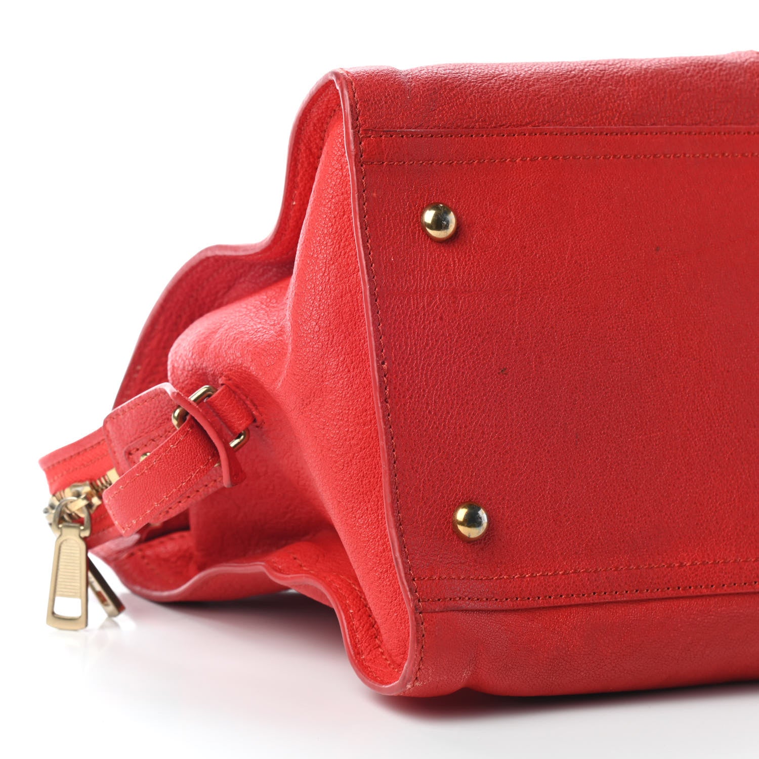 Saint Laurent Sheepskin Medium Cabas ChYc Red 7 of 10