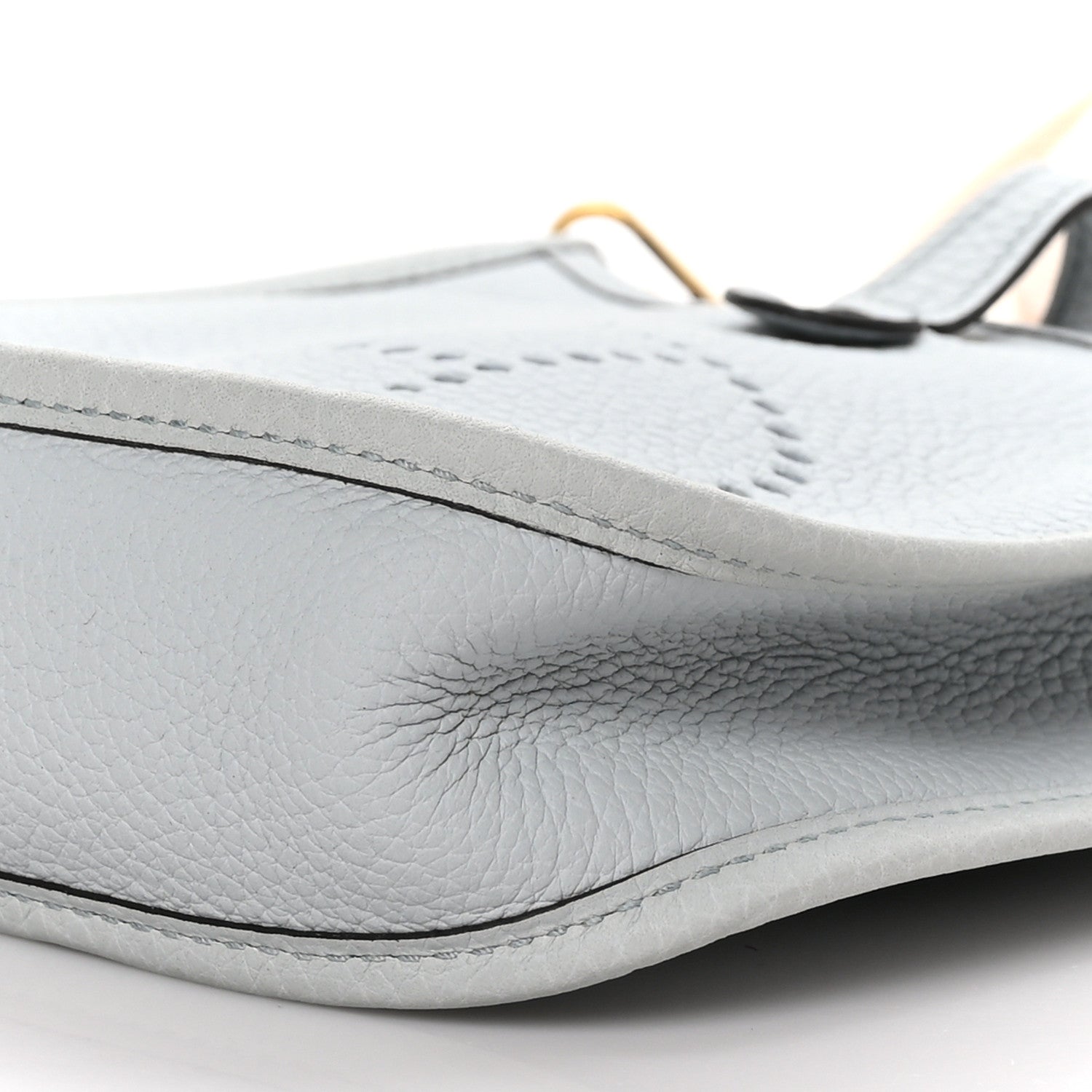 Hermes Taurillon Clemence Amazone Evelyne TPM Bleu Pale Nata 9 of 9