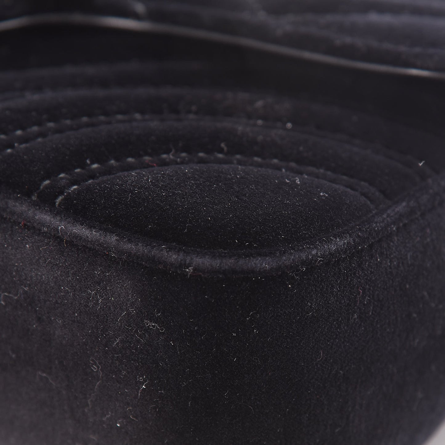 Velvet Matelasse Mini GG Marmont Shoulder Bag Black