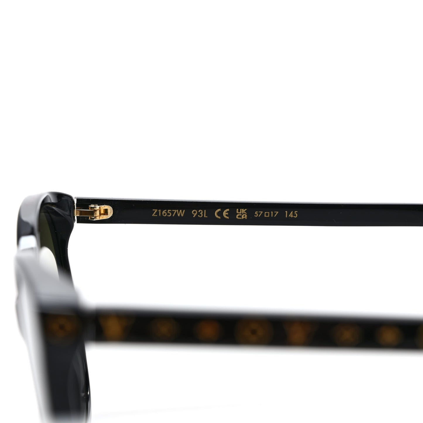 Acetate My Monogram Light Cat Eye Sunglasses Z1657W Black