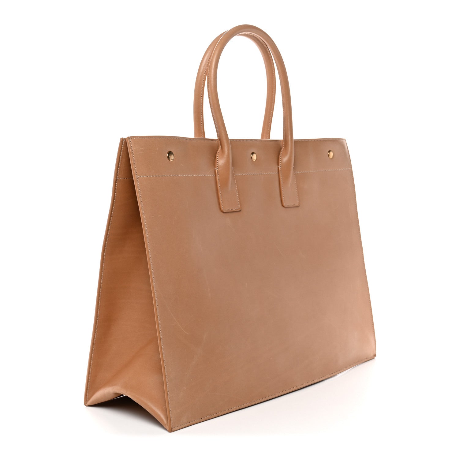 Saint Laurent Vitello Large Rive Gauche Tote Natural 3 of 11