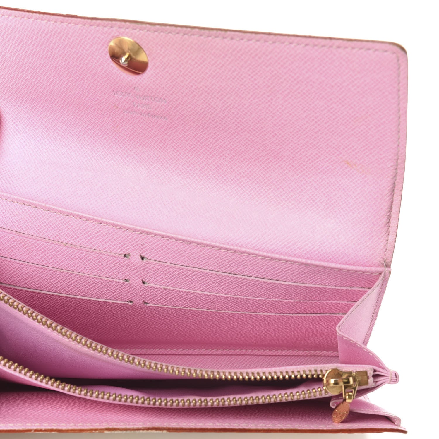 Louis Vuitton Monogram Multicolor Sarah Wallet White Litchi 5 of 6