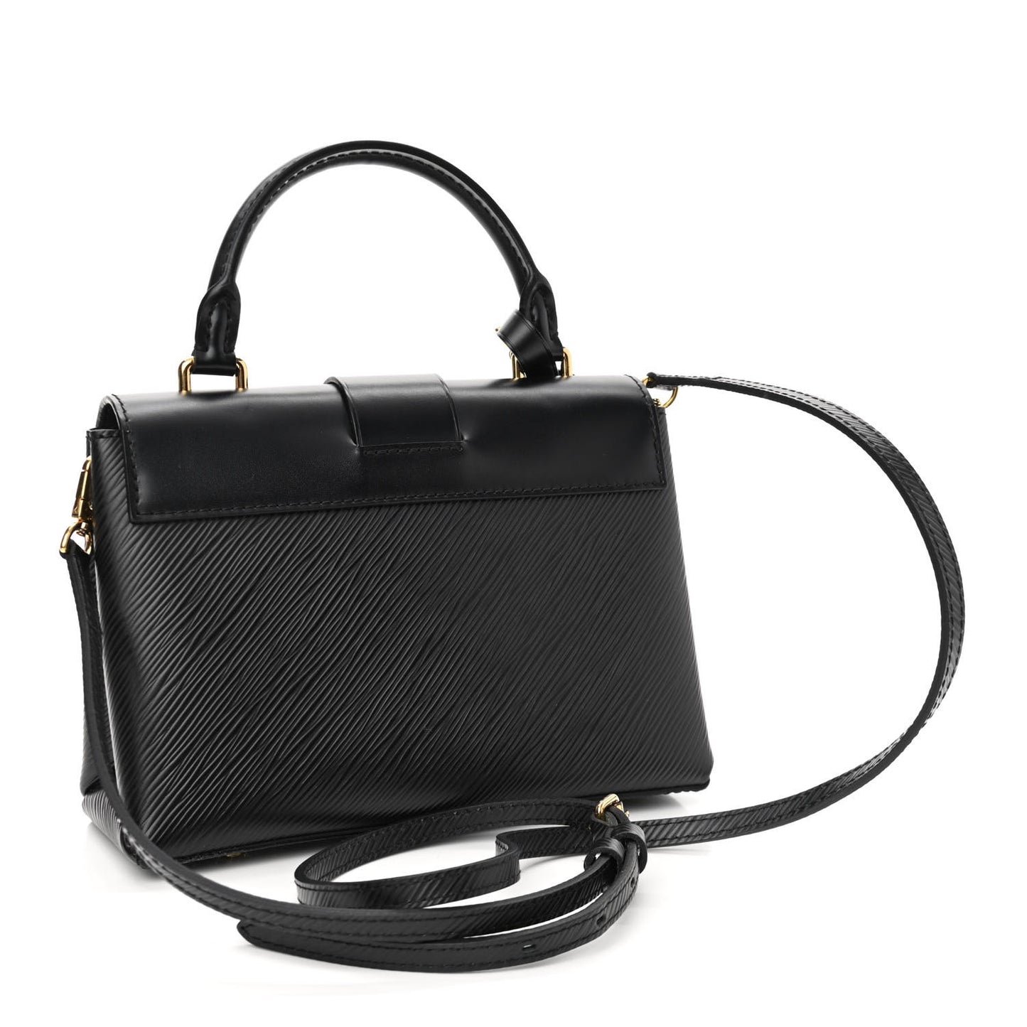Epi One Handle Flap Bag Black